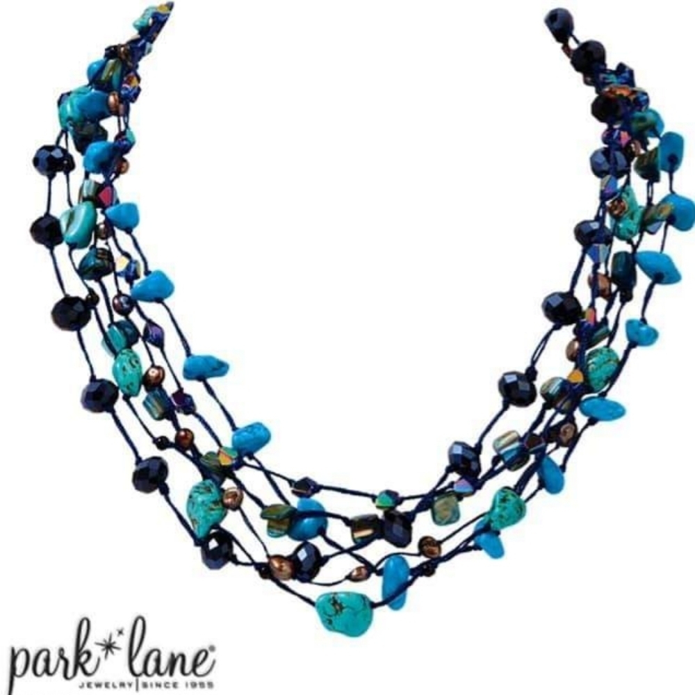 True Blue Necklace and Earring Set